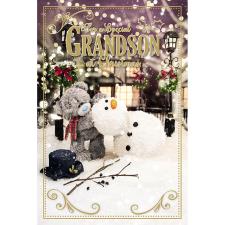 3D Holographic Special Grandson Me to You Bear Christmas Card Image Preview
